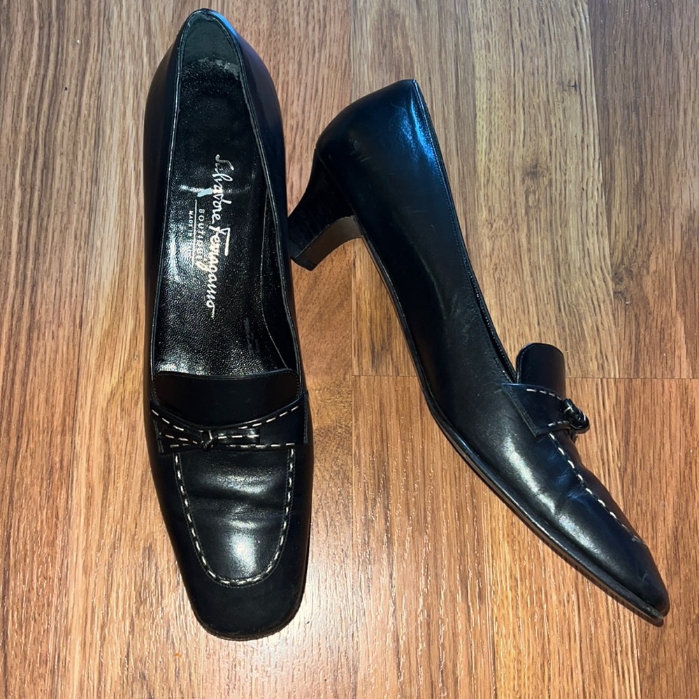 Salvatore Ferragamo boutique black heels